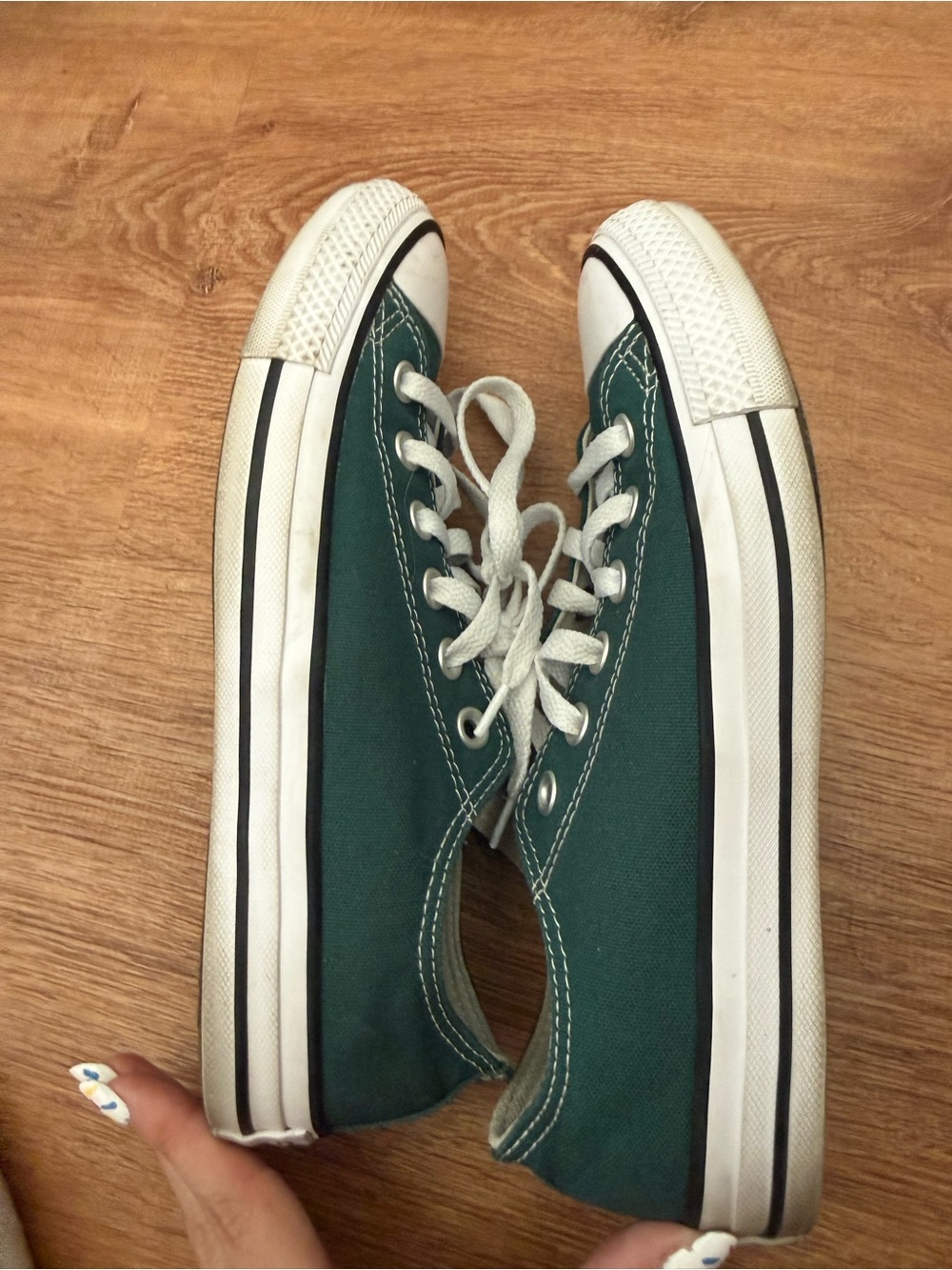 Converse dark hunter green Low-Top Sneakers 7.5